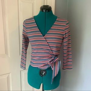 3/4 Sleeve, Tie Front Top